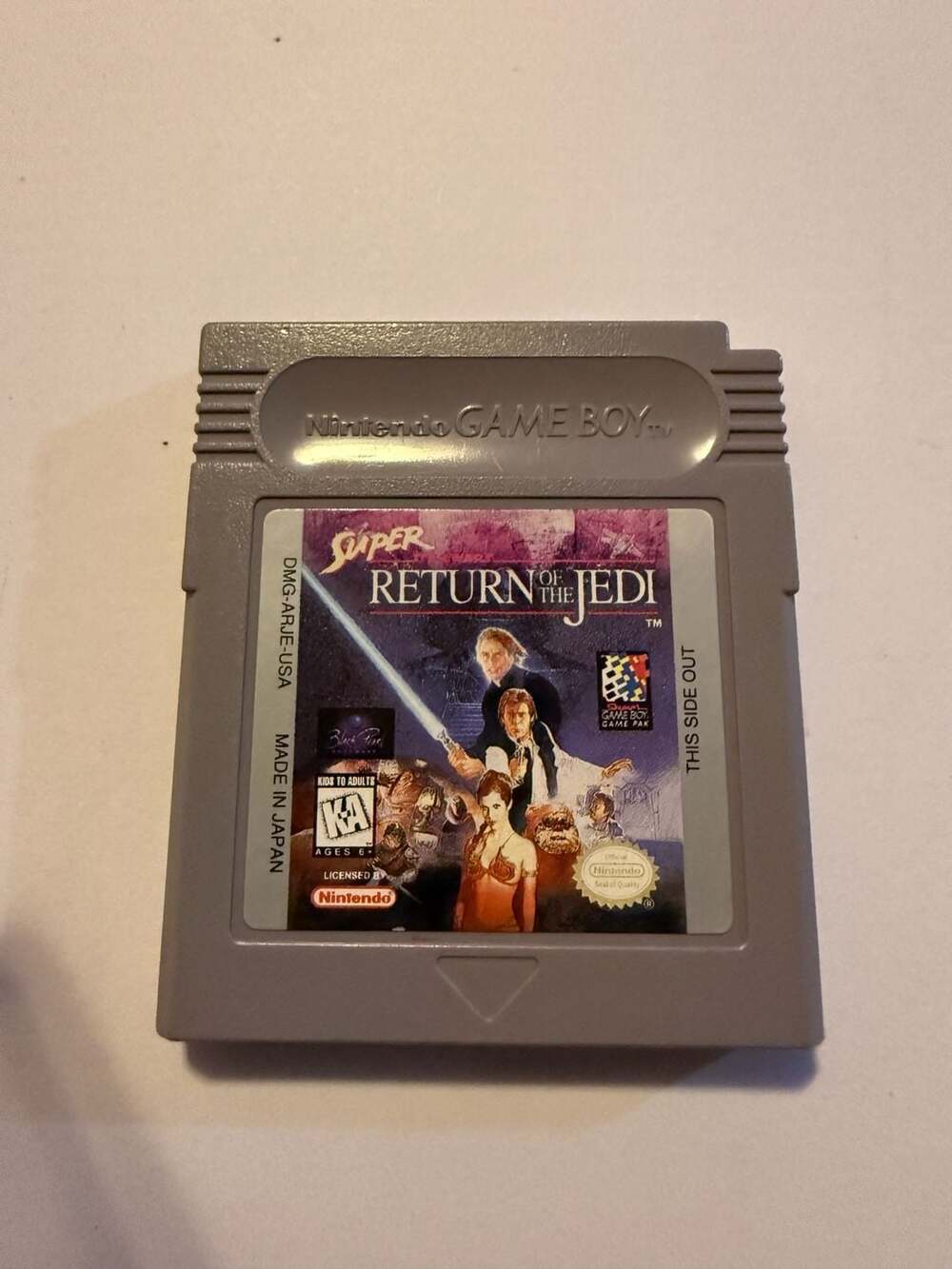 Nintendo Super Star Wars Return of the Jedi Game Boy Cartridge
